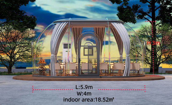kopen Camping Buiten Bubbel tenten 18.52M2 Prefabricated Homes Dome Transparent Tent 3M online manufacture