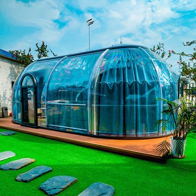 kopen Transparante leegstaande sterrenruimte geodetische koepel Glamping koepel huis voor tuin buiten helder bubbel huis online manufacture