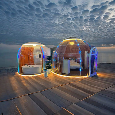 kopen 18.2m2 Gazebo Luxe stalen eetkamer Bubbel tent Draagbare prefab solarium online manufacture