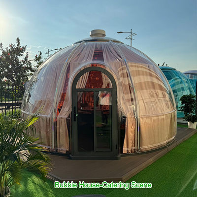 Dome Guesthouse Restaurant Bubble Tent Privacy gordijnen koffiebar Modulair Tiny House Bubble