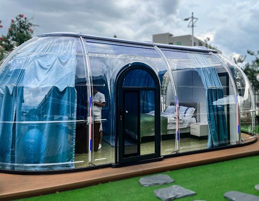 Moderne stijl Star Room Glamping Dome Prefab hut Huis en restaurant te koop PC Home Tent