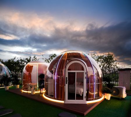 Nieuw Design Hotel Luxe Igloo Dome Huis Outdoor Transparante Glamping Dome Tent Geodetische koepels Te koop