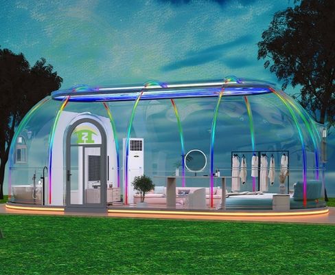Hoogwaardig koepelhuis Luxe groene huizen Moderne ontwerp pc materiaal Prefab huis voor buiten camping hotel