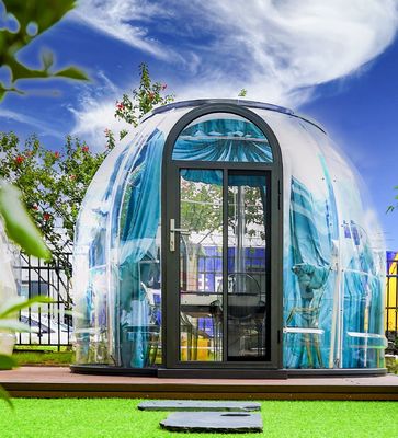 Nieuw ontwerp hotel polycarbonaat koepel tent modulair transparante bubbel koepel huis voor resort