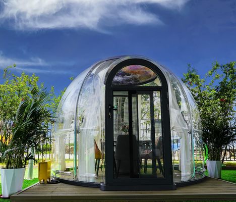 Hotel Transparante polycarbonaat Luxe Prefabricated Prefab Set Living Dome Huis