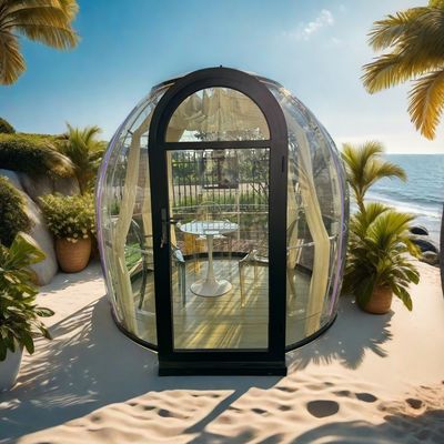 Moderne Panoramische PC Dome Huis Lang uitgebreide bubbel kas voor outdoor party glamping