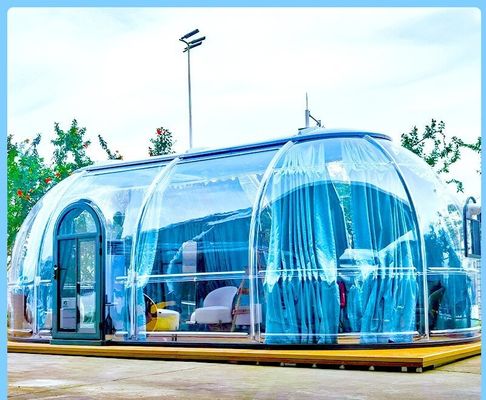 Outdoor Luxury Transparent PC Material Bubble Tent Waterdicht Impact en Brand Residence voor Resort Hotels en Campings