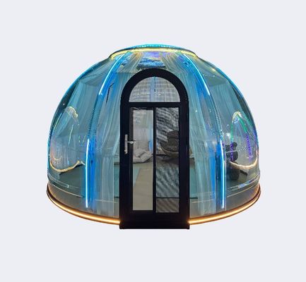 Luxe waterdicht doorzichtig hotel polycarbonaat koepel tent bubbelkamer bubbelhuis