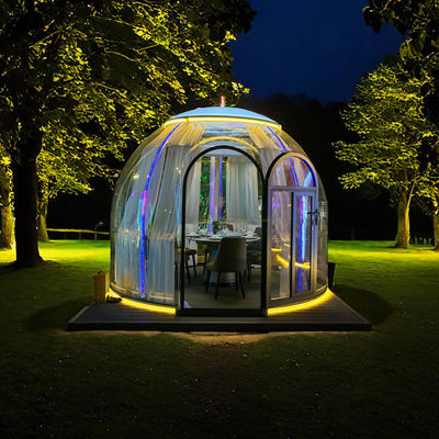 Clear Igloo Tent PC Bubble Geodetic Dome Polycarbonate Tent voor outdoor glamping voor parktoepassingen en containerhuizen