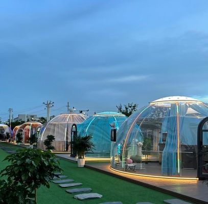 Luxe Buiten Transparent Opblaasbare Bubble Lodge voor Kamperen en Hotel Tent Comfortabel Huis Dome Design