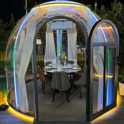 Modern Design Hotel Modulair Prefab PC Crystal Dome Tent Bubble House voor het eten