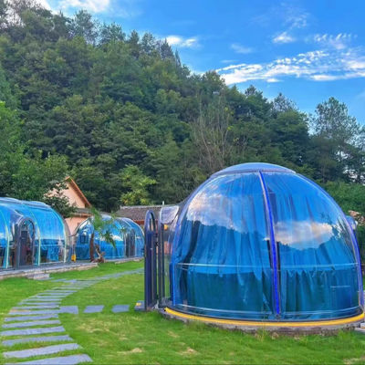 Modieus PC Tough Dome Tent Outdoor Star Cabin Bubble Tent voor Restaurant Camping gemaakt van duurzaam containermateriaal