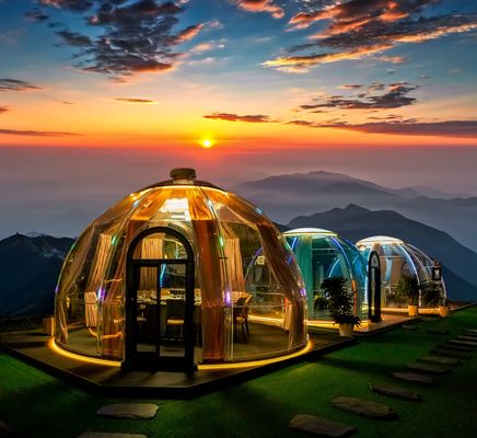 Romantisch modern ontwerp Bubble House PC Dome Tent voor Outdoor Commercieel Leisure Geassembleerd Coffee Shop Dome House voor Hotels