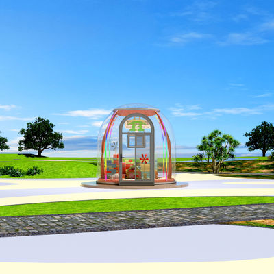 Opblaasbaar Star House Outdoor Glamping Transparante PC Dome Tent Bubble House Geodesisch ontwerp