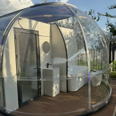Full House Ontwerpen Buiten Polycarbonaat Dome Huis Glamping Star Capsule Bubble Dome Kamer
