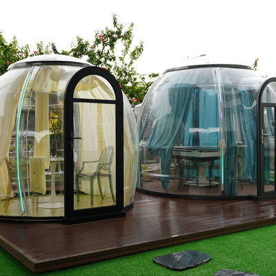 Prefab hut huis restaurant huis doorzichtig bubbel glamping bubbel koepel tent huis