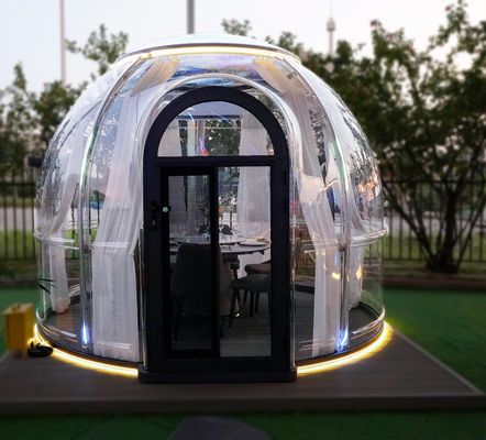 Buiten luxe koepeltent voor restaurant Eten Glamping Duidelijke Bubble Room Bubble House