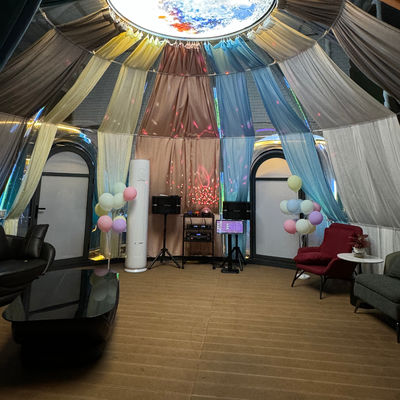 Volledige 360°Transparantie Huis Commercieel Bubbelkamer Transparante kamer Putdoor Tenten Koepelhuis