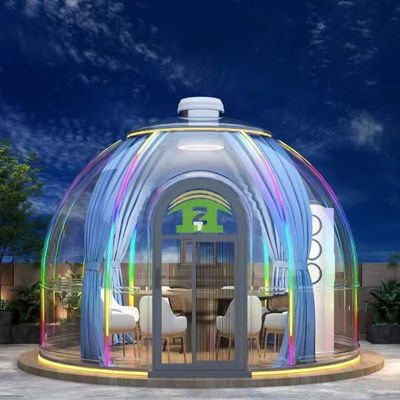 Luxe waterdicht pc bubbel tent huis camping prefab huis transparante koepel glamping huis