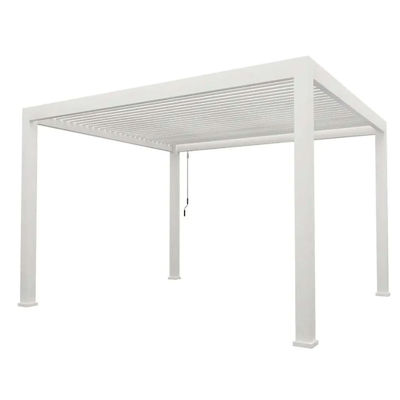 Smart Outdoor Lounge Paviljoen met aluminium legering Electric Louver Draaien Control