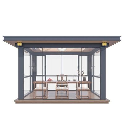 Metalen aluminiumlooien met draaiende zonnescherm Gazebo voor tuin en tuin zonbescherming