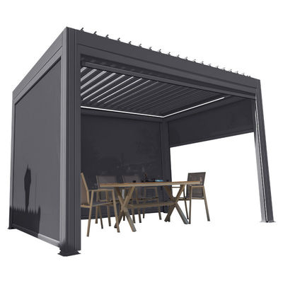 Buitenhof Vier Hoek Paviljoen met elektrische Louver Draaien en Aluminium legering Frame