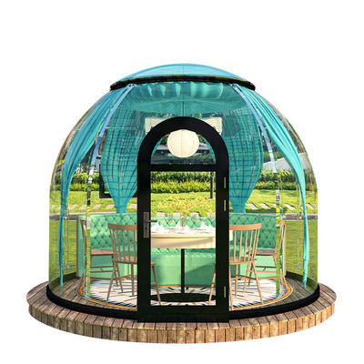 Doorzichtige PC Dome Sferische Eetkamer in Stalen Structuur Bubbelhuis voor Star Gazin