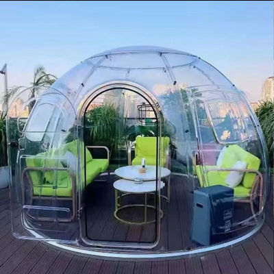 Hotel PC Sheet Volledig 360 graden geluidsisolatie Flame Retardant Bubble House Dome Tent voor outdoor evenementen
