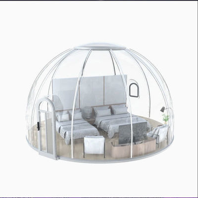 Solid Sheet Homes Prefab Buiten Bubbel Tent Restaurant Nacht Scène Transparante Camping Tent