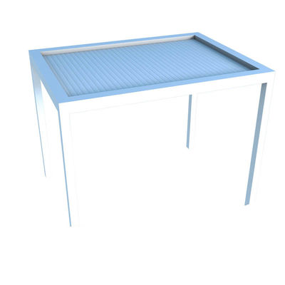 Moderne binnenplaats Intelligente elektrische Louver Paviljoen Villa Buiten Zonnekamer Automatische Flip Chinese Gazebo
