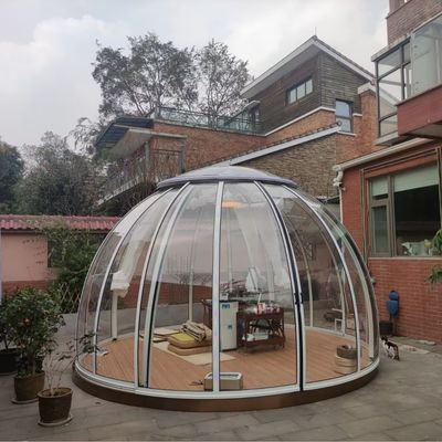Mobielkamer thema restaurant Scenic area kamer buiten transparante zonne kamer