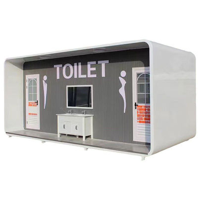 Draagbaar toilet met douche, geïntegreerd openbaar toilet.